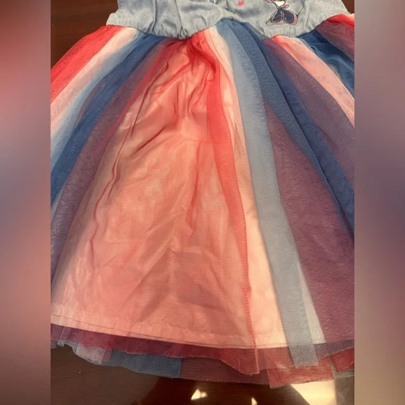 🌿5/$10🌿Disney Minnie Mouse Blue and Pink Dress - Picture 4 of 5